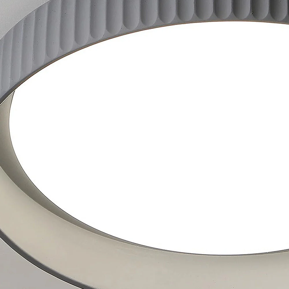 Industrial Cement Flush Mount Ceiling Light - Image 12