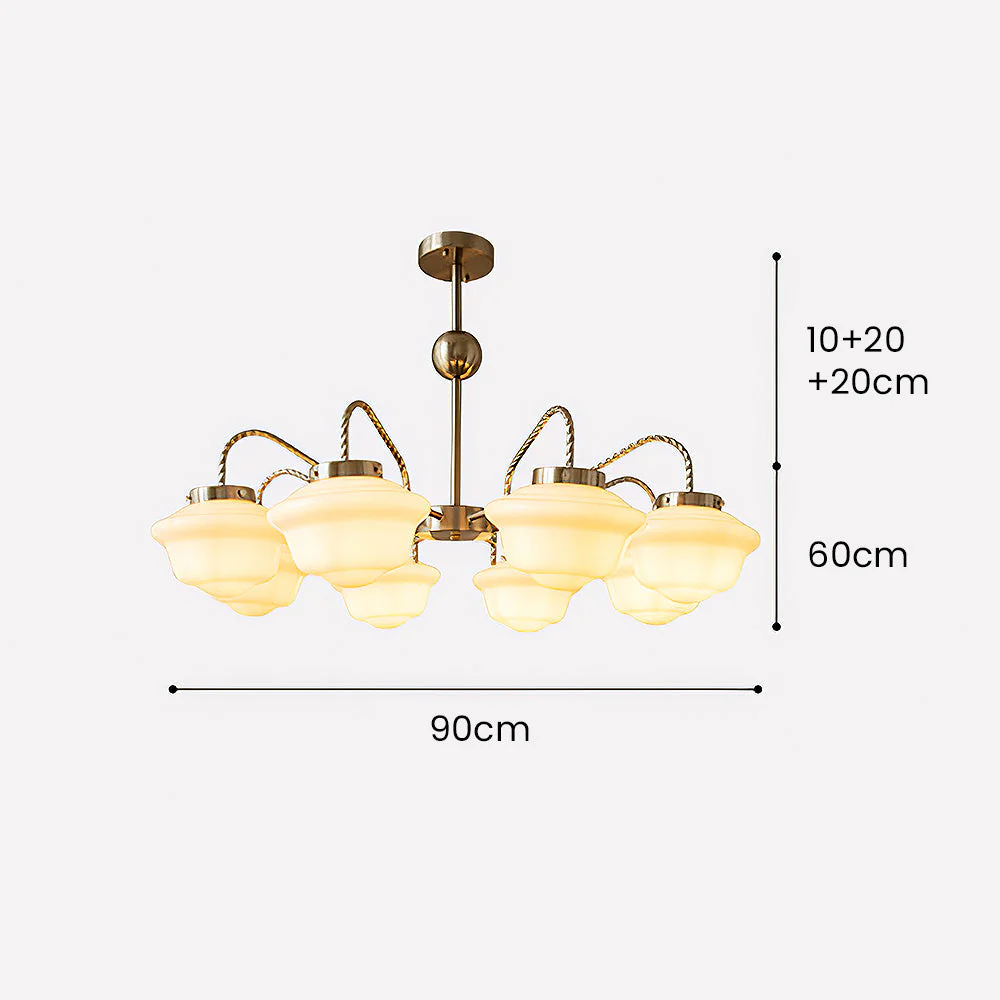 Industrial White Stunning Chain Pendant Light - Image 17