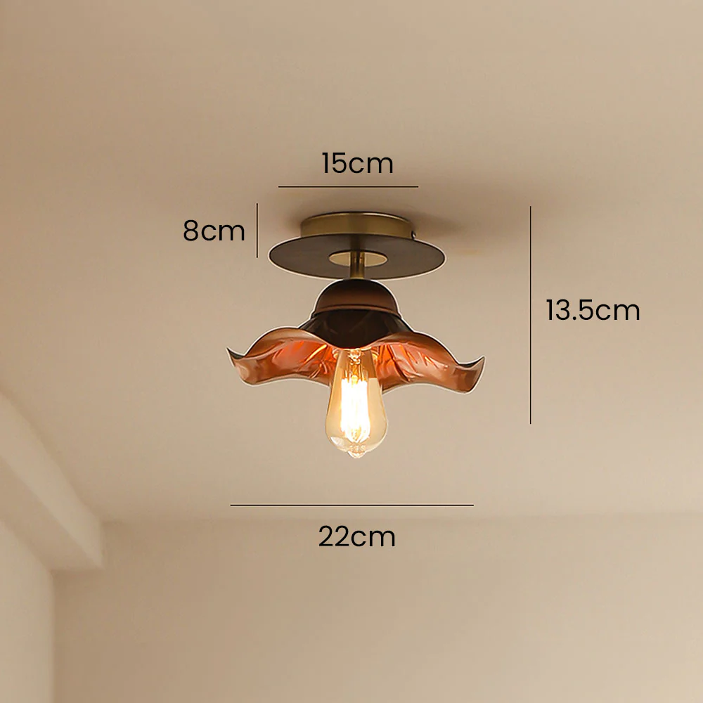Iron Art Living Room Brown Ceiling Light - Image 10