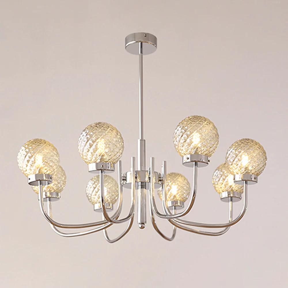Light Luxury Glass Ball Bedroom Chandeliers - Image 13