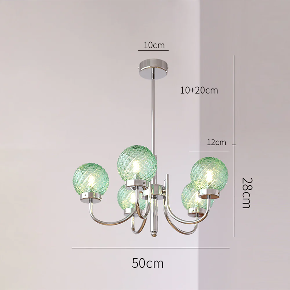 Light Luxury Glass Ball Bedroom Chandeliers - Image 27