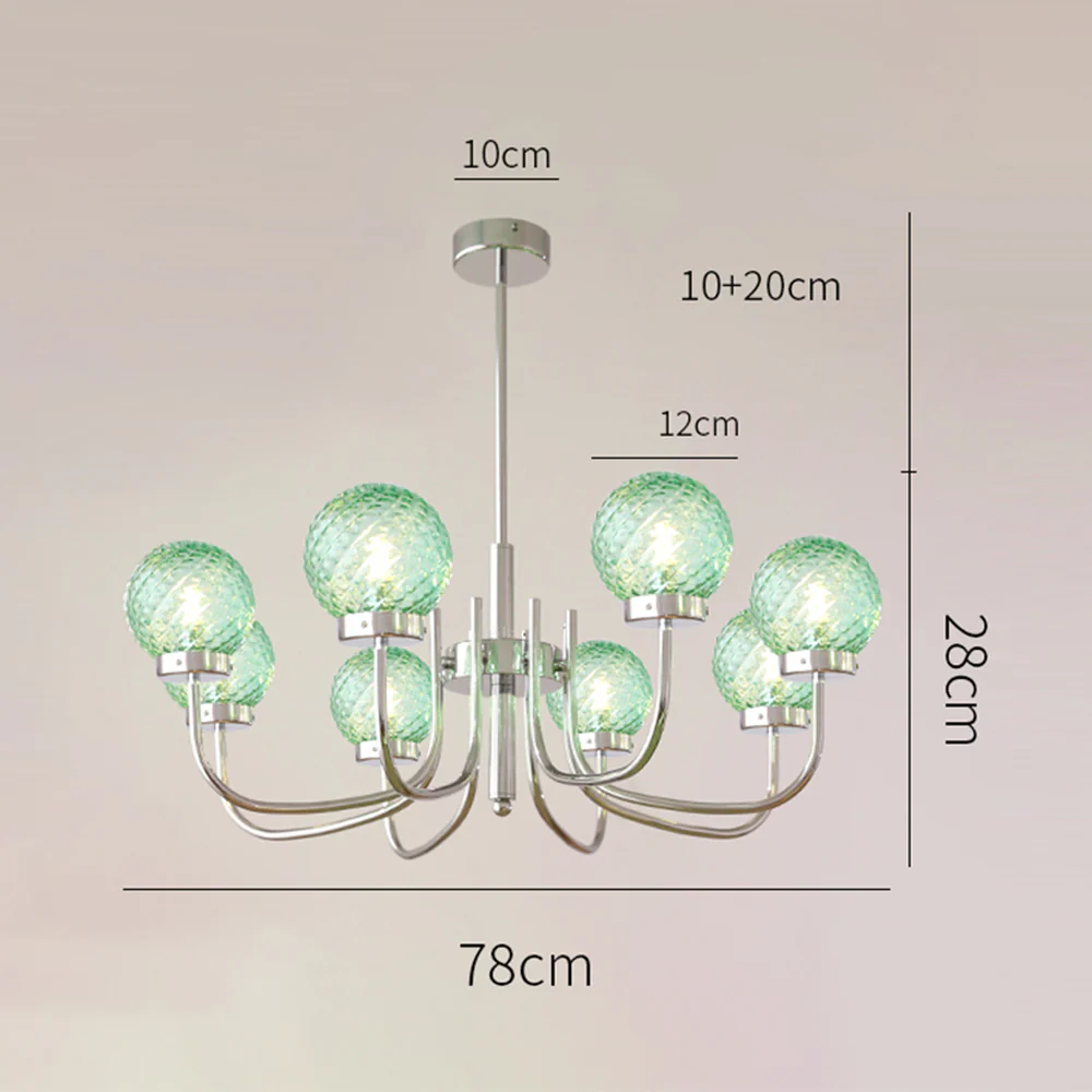 Light Luxury Glass Ball Bedroom Chandeliers - Image 28