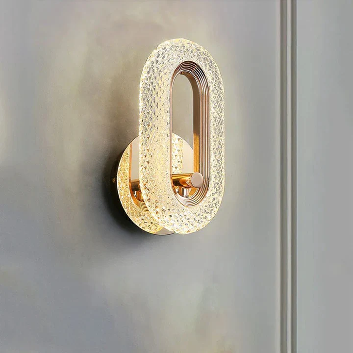 Luxury Acrylic Loop LED Wall Light - Image 6