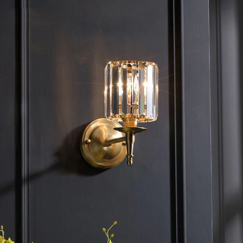 Luxury Clear Crystal Small Wall Lamp - Image 3