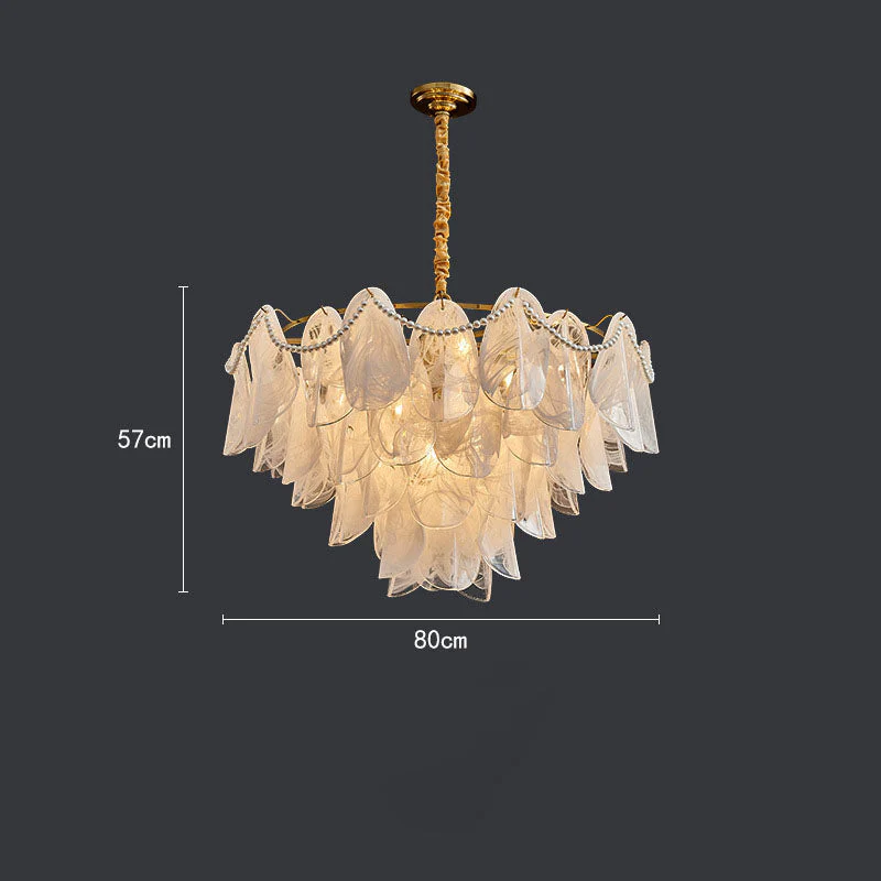 Contemporary Cloud-Inspired Frosted Glass Living Room Chandelier - Image 15