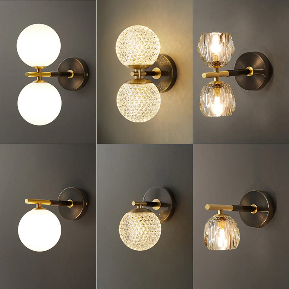Luxury Copper Ball 1-Light Wall Sconce - Image 32