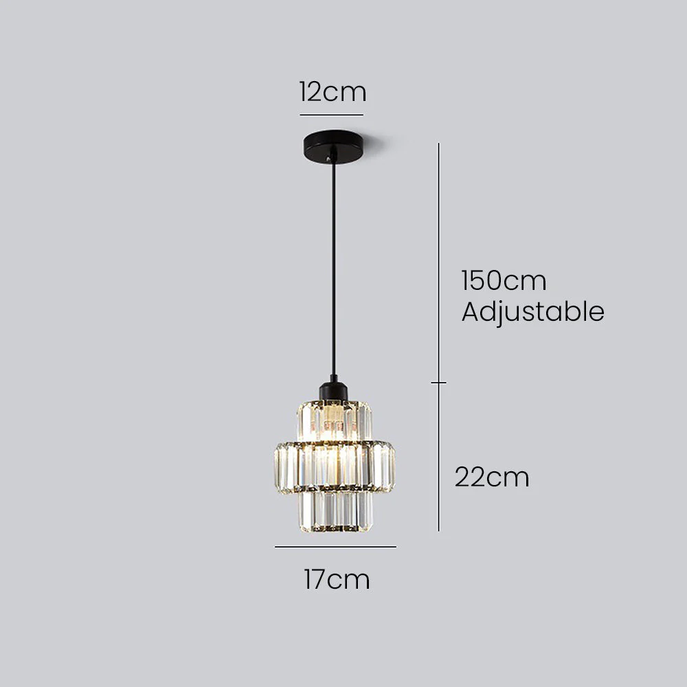 Luxury Elegance Glass Gold Pendant Light - Image 14