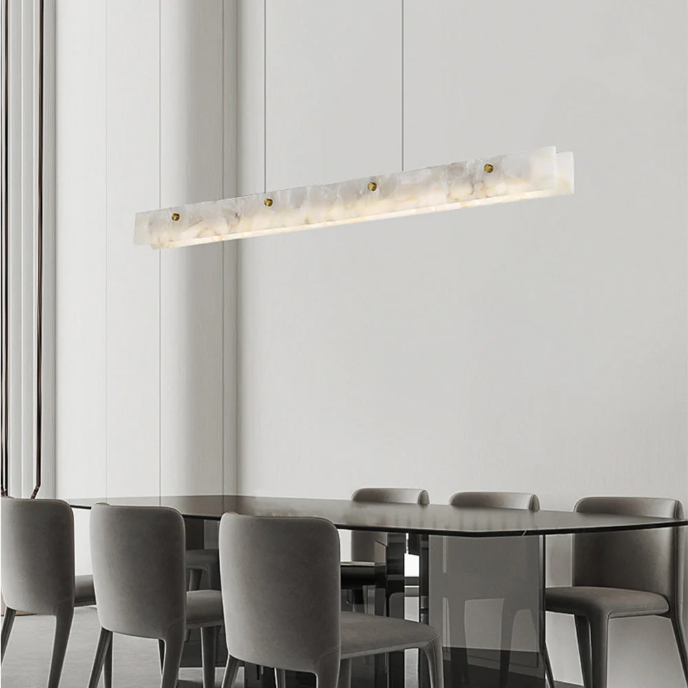 Luxury Marble Long Strip Pendant Light - Image 4