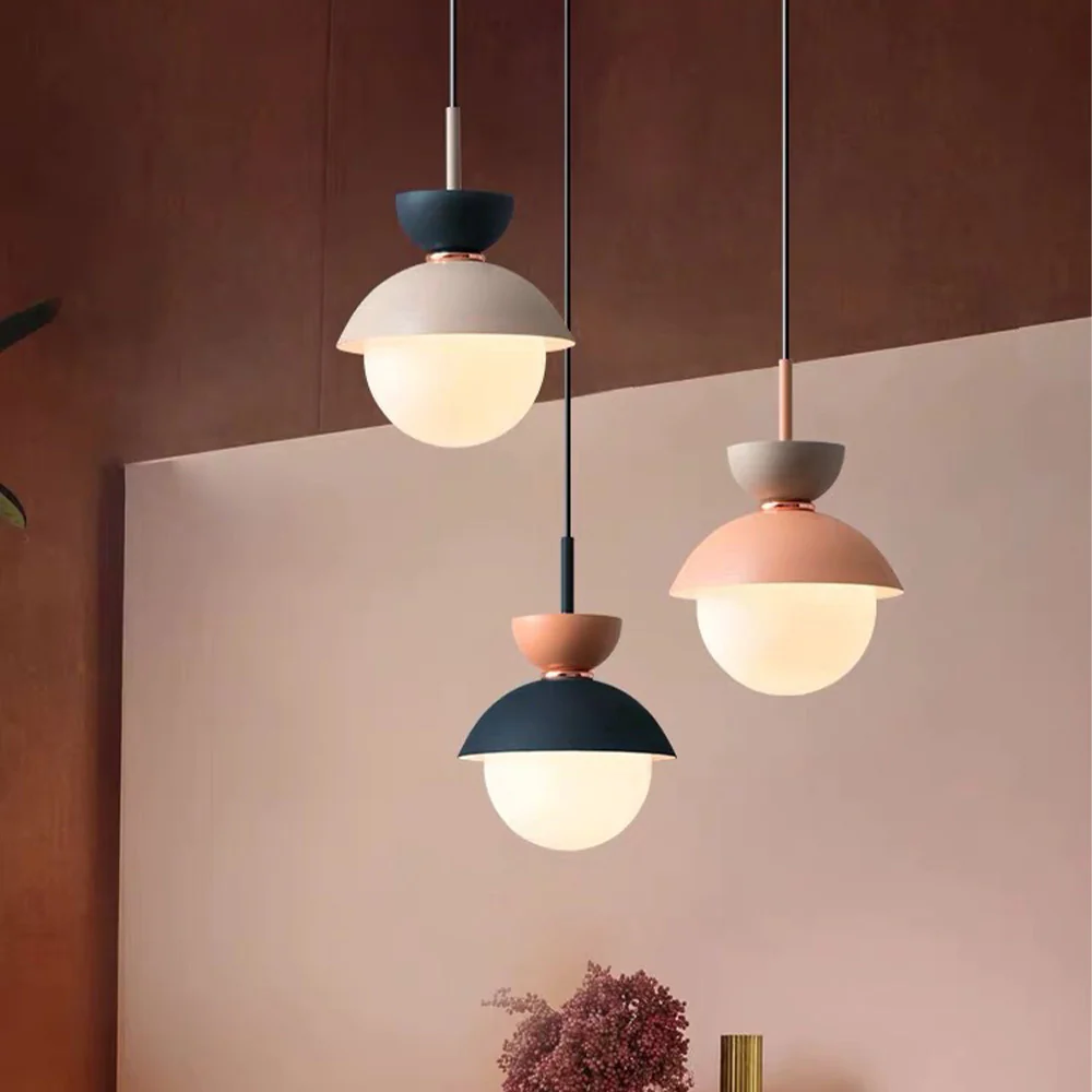 Macaroon Double Heads Metal Pendant Light - Image 2