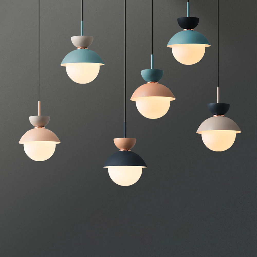 Macaroon Double Heads Metal Pendant Light - Image 20