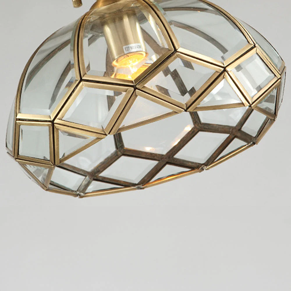 Medieval Copper Geometry Ceiling Hallway Light - Image 4