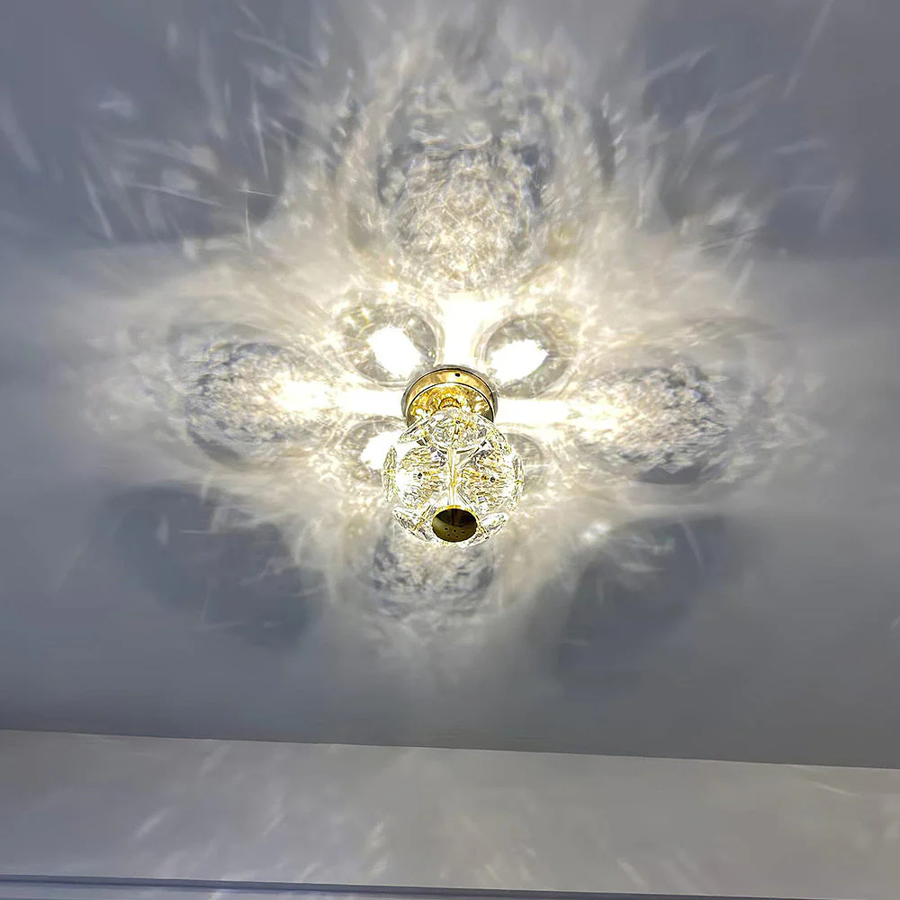 Medieval LED Crystal Ball Shape Ceiling Light - Image 2