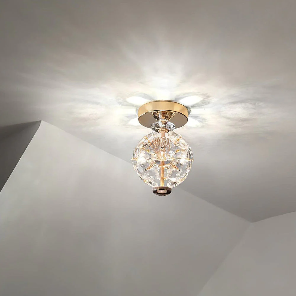 Medieval LED Crystal Ball Shape Ceiling Light - Image 9
