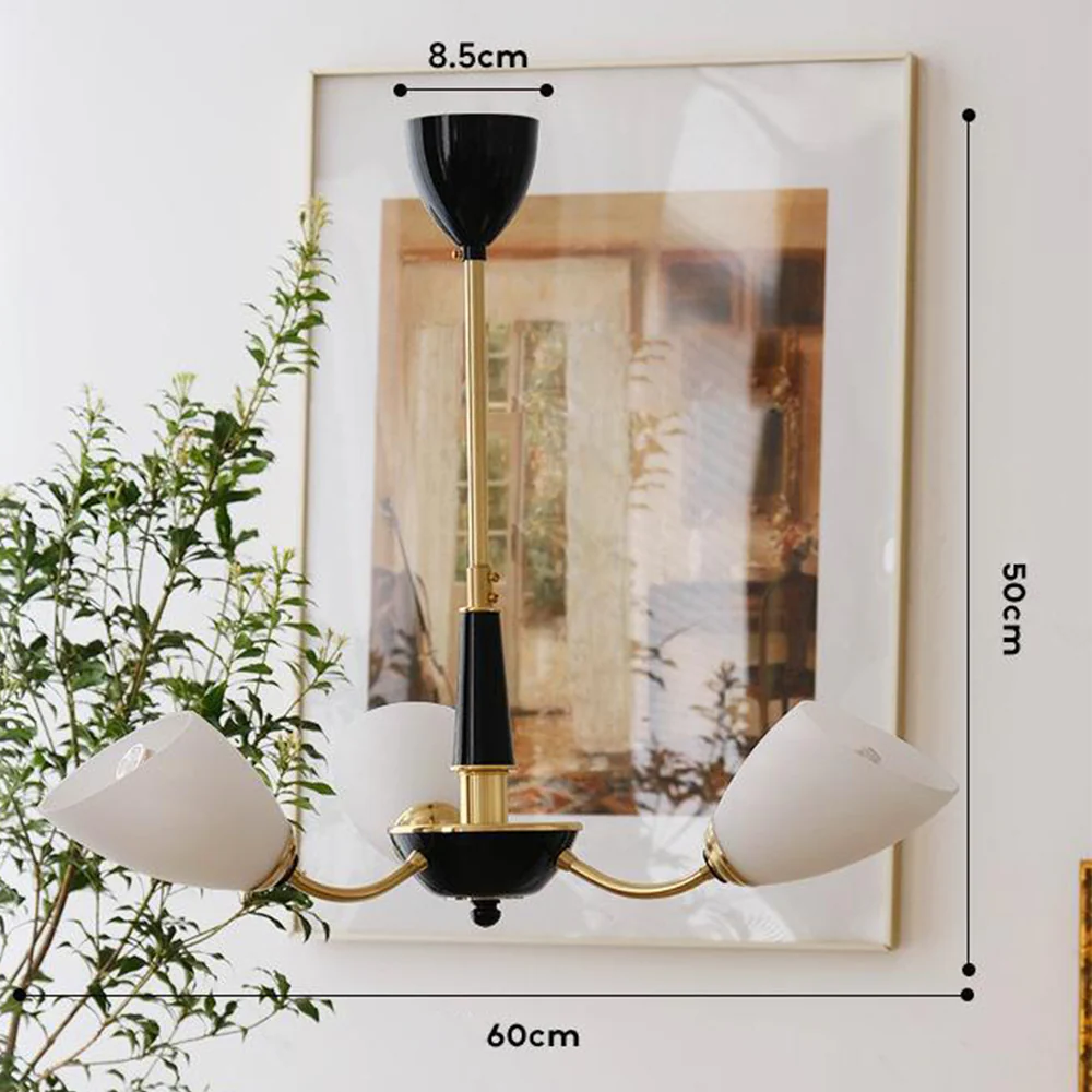Medieval Modern Simple Black Bedroom Chandelier - Image 10