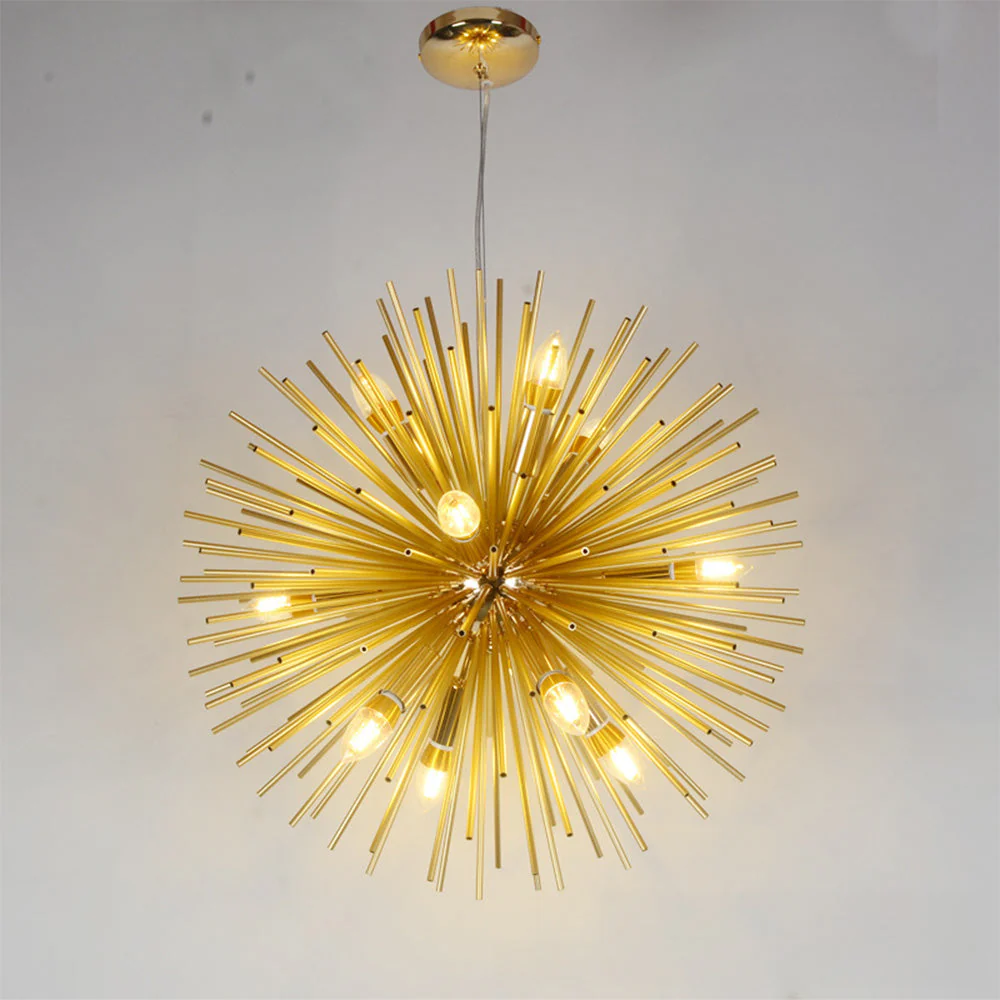 Medieval Multiple Heads Dandelion Metal Chandeliers - Image 2