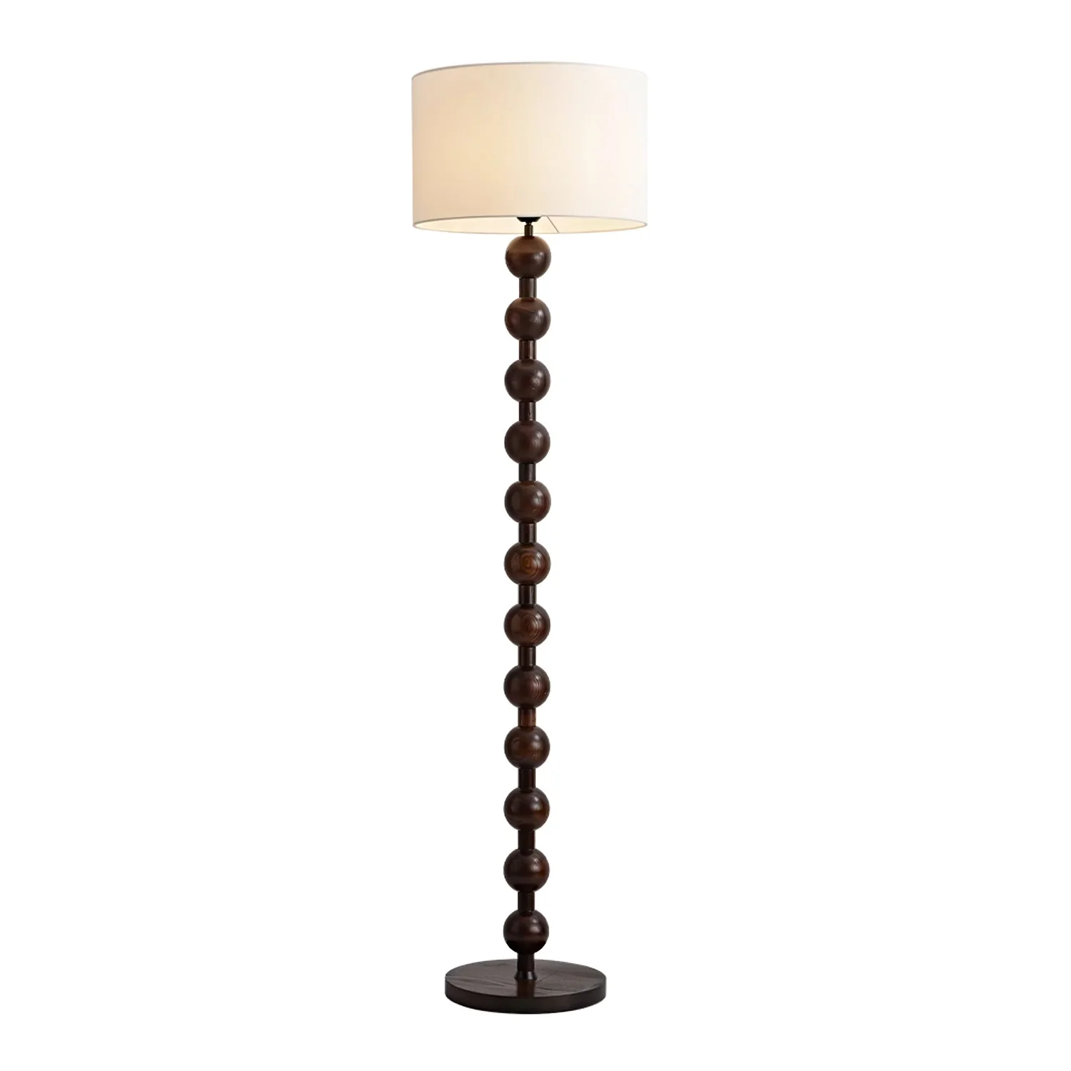 Medieval Wooden Barbell Floor Lamp - Image 5