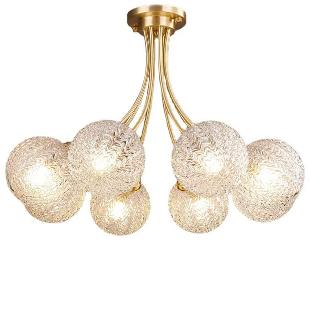 Mid Century Circle Metal Chandelier For Living Room - Image 7