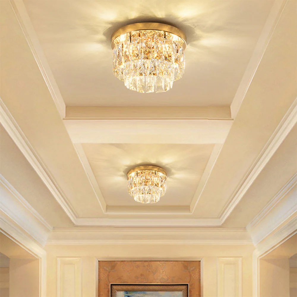 Mid-Century Elegance Tassel Semi-Flush Mount Ceiling Lamp - Image 3