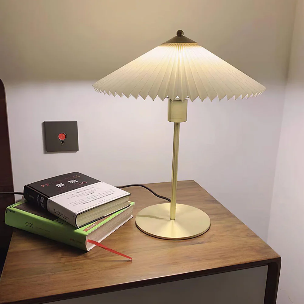 Mid Century Modern Pleated Table Lamp - Image 7