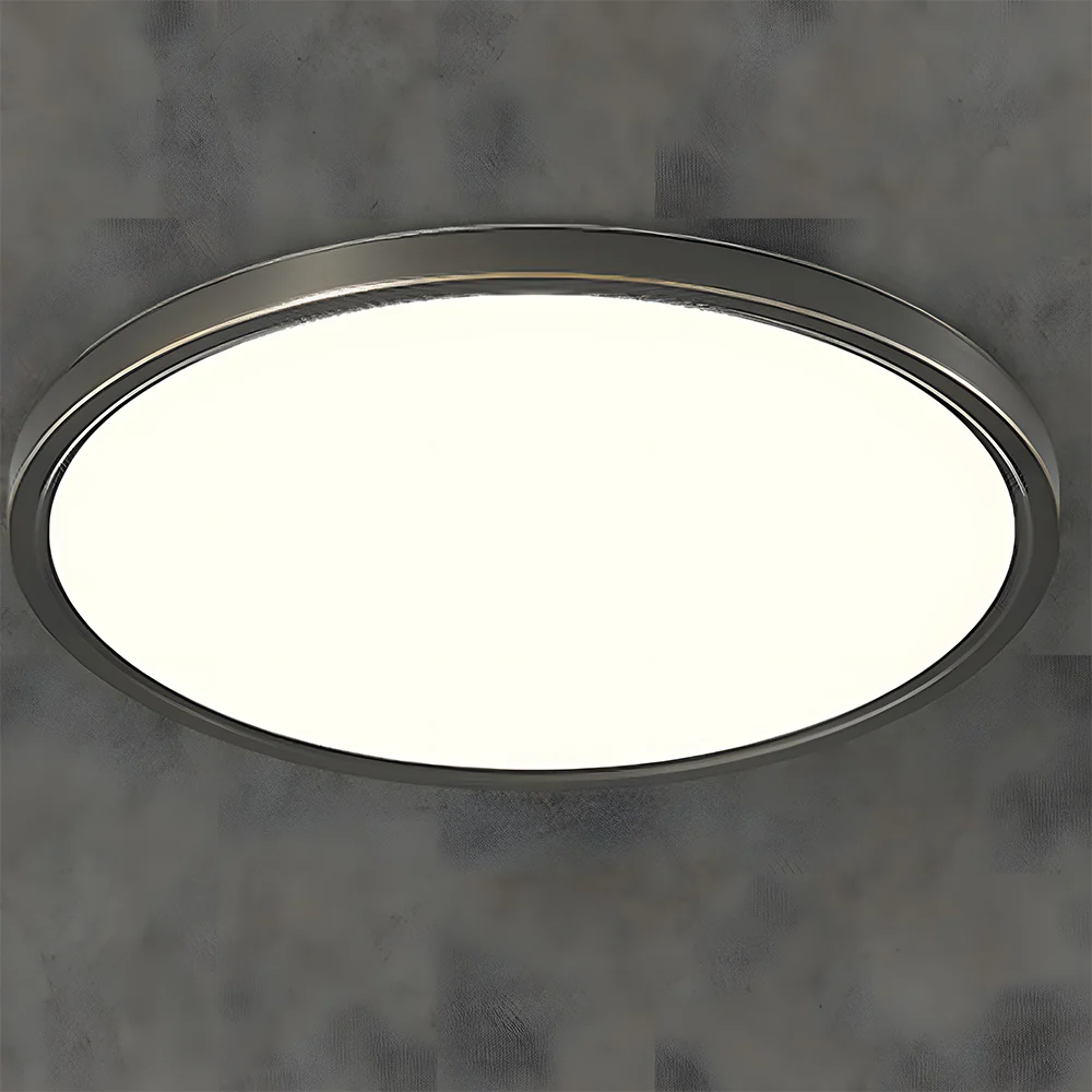 Minimalist Circular Copper LED Ceiling Lamp For Living Room - Image 11
