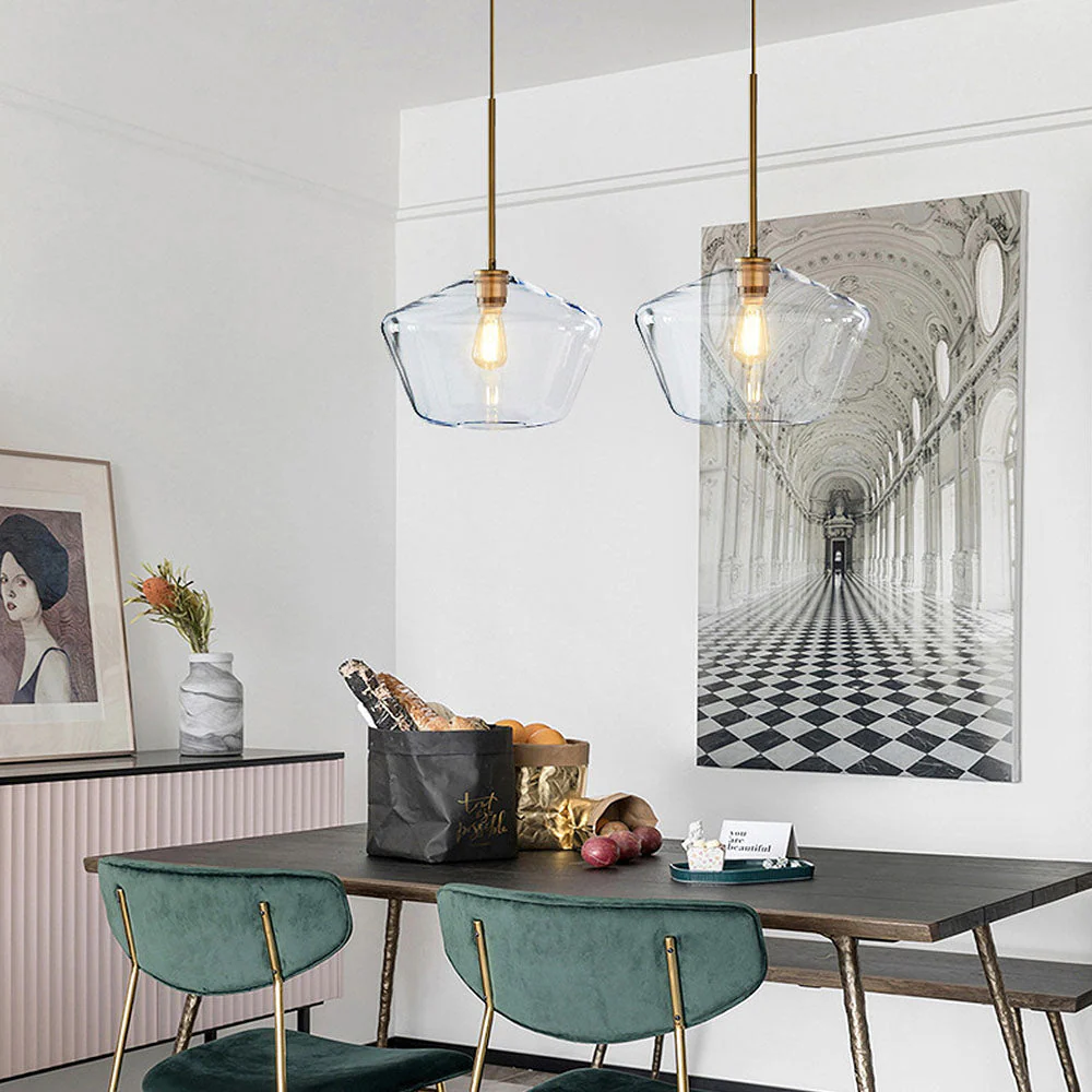 Minimalist Clear Rod Pendant Light - Image 3