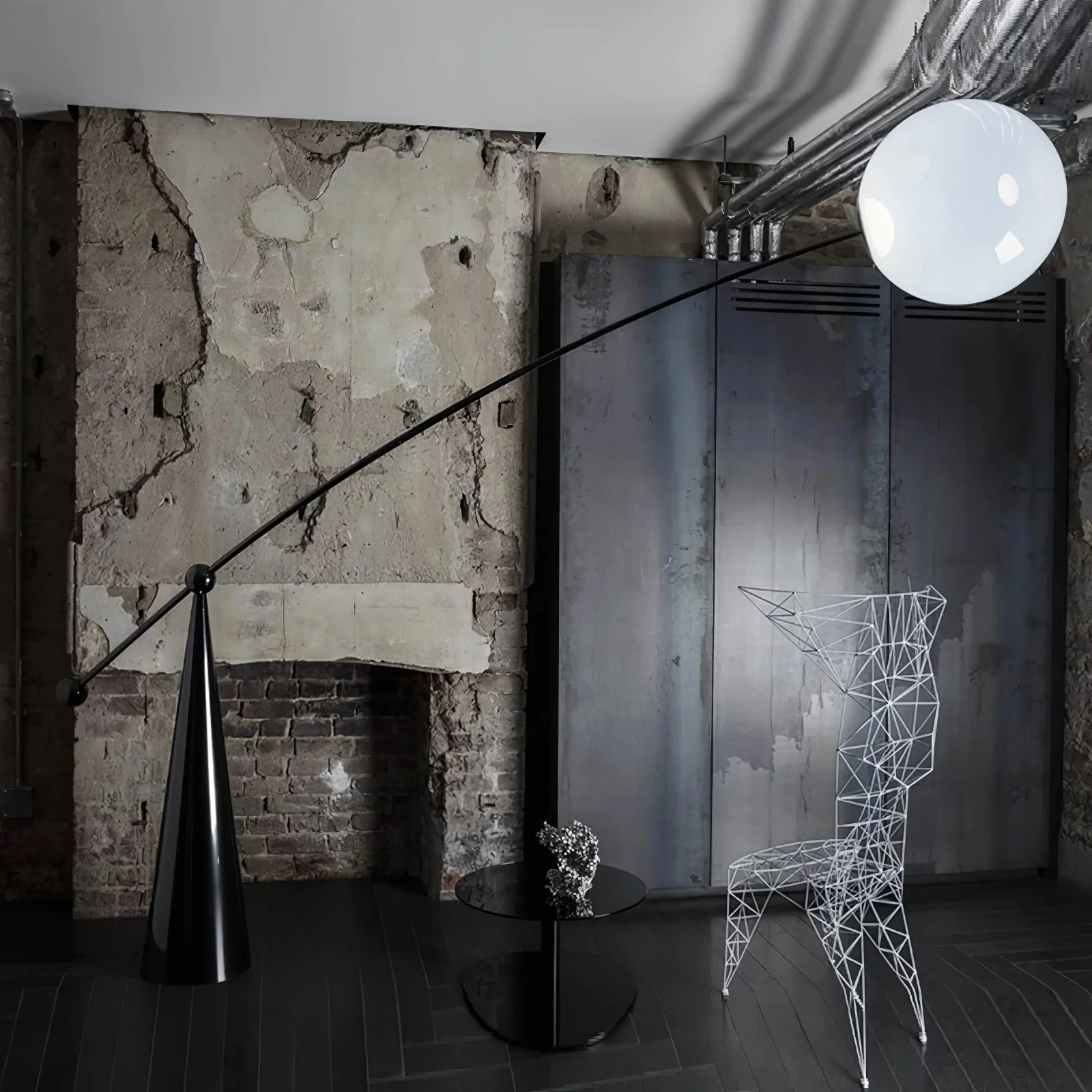 Minimalist Designer Iron Fishing Floor Lamp - Image 6