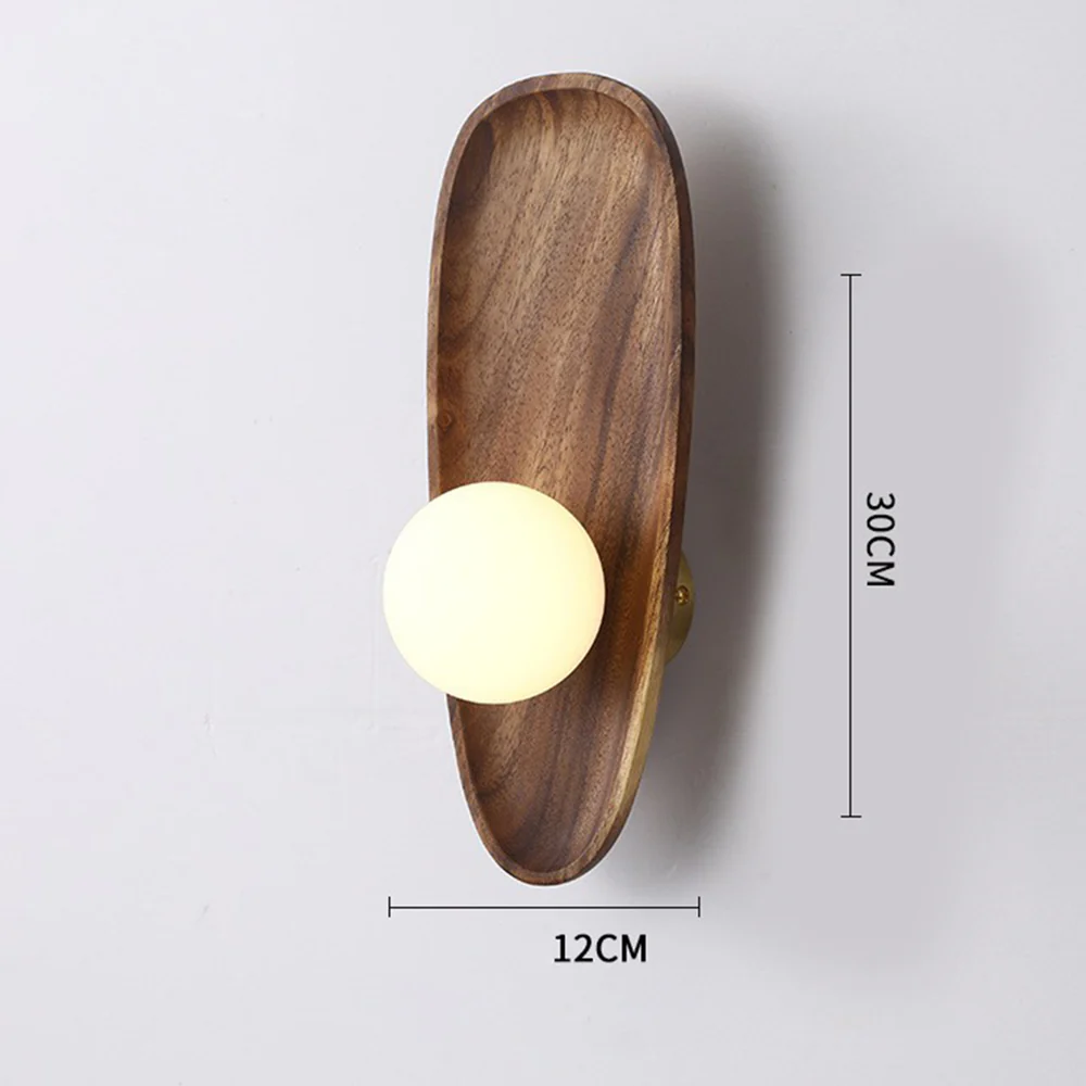 Minimalist Solid Wood Wall Sconce - Image 6