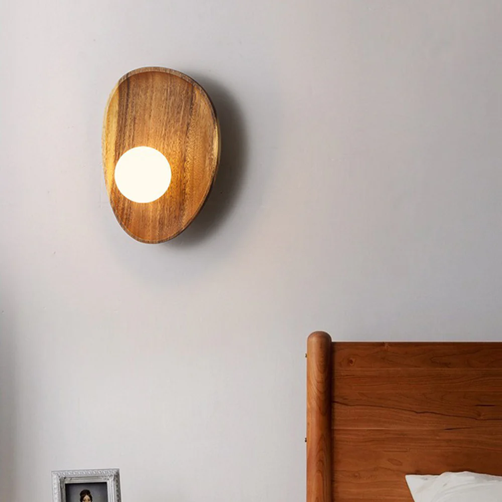 Minimalist Solid Wood Wall Sconce - Image 7