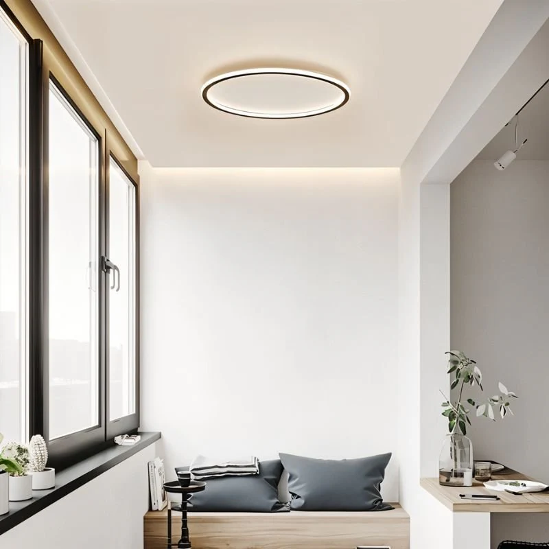 Minimalist Ultra-thin Adjustable Round Ceiling Light - Image 4