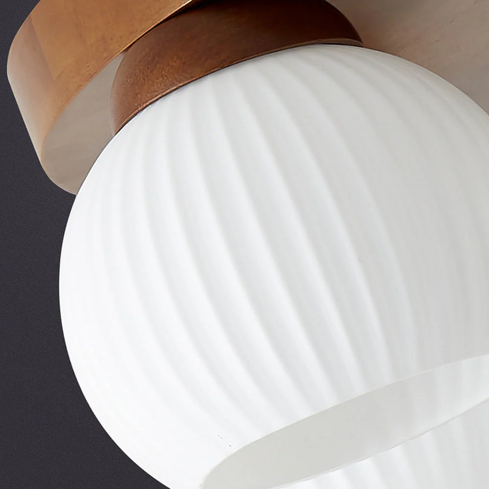 Minimalist Wood Multi-Heads White Ceiling Light - Image 9
