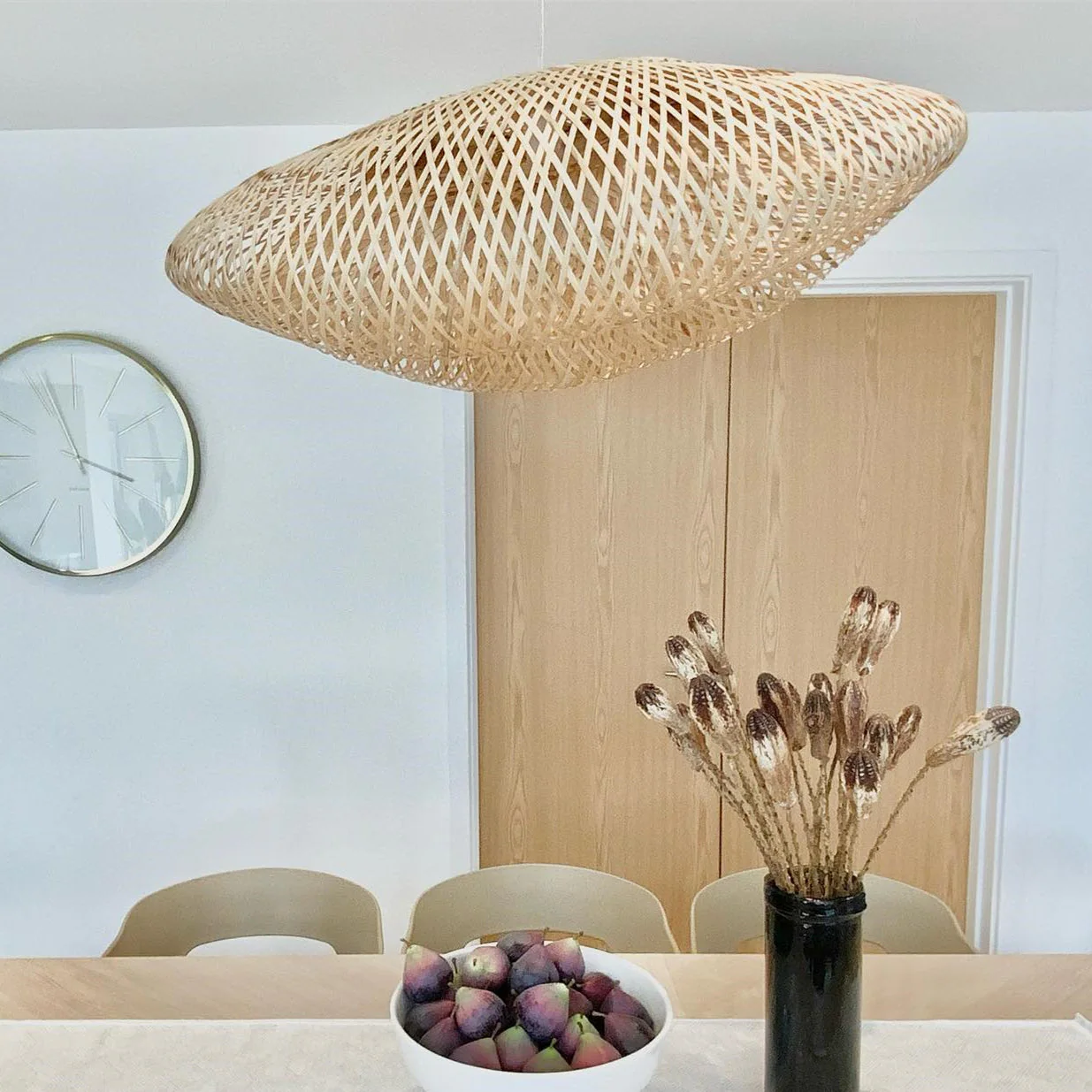 Modern Bamboo Kitchen Island Pendant Light - Image 8