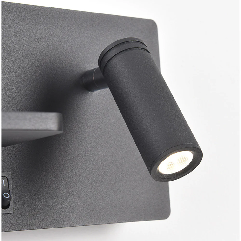 Modern Bedside Iron LED Reading Wall Light - Image 6
