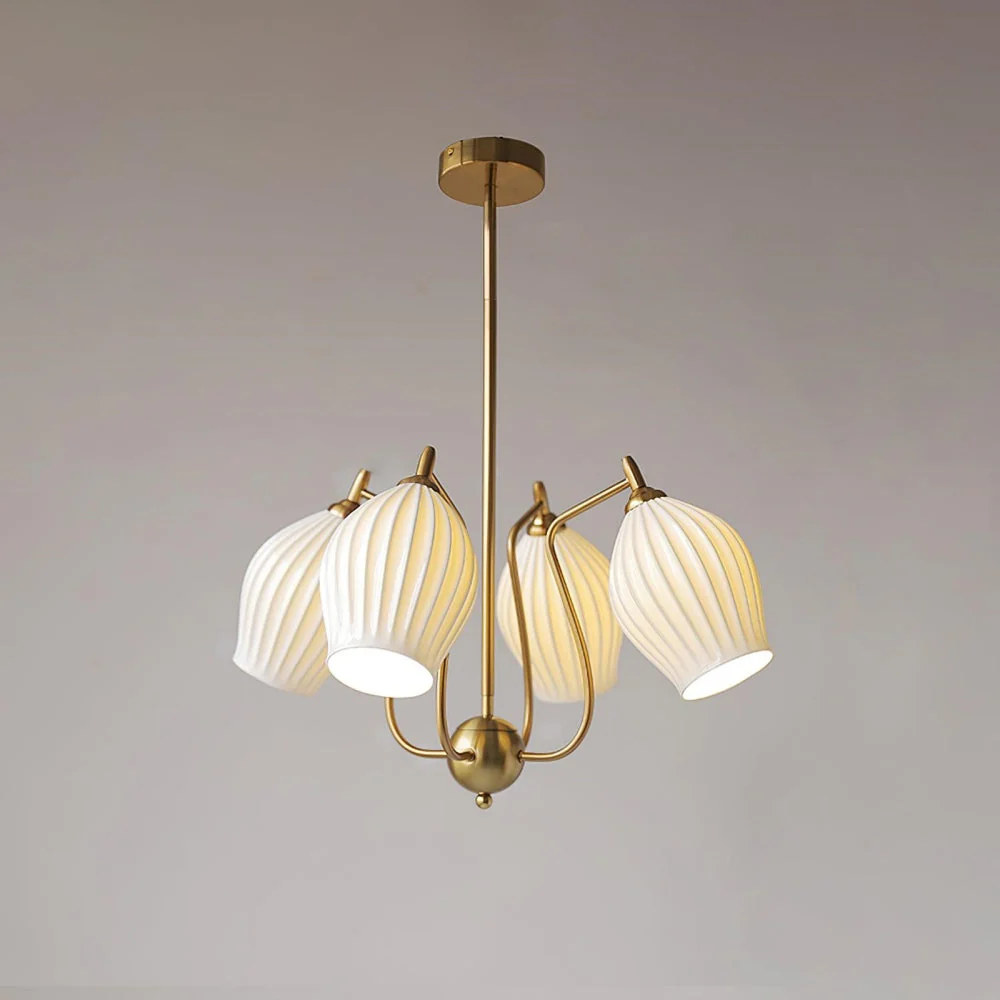 Modern Ceramics Flower shaped Warm Chandelier - Image 11