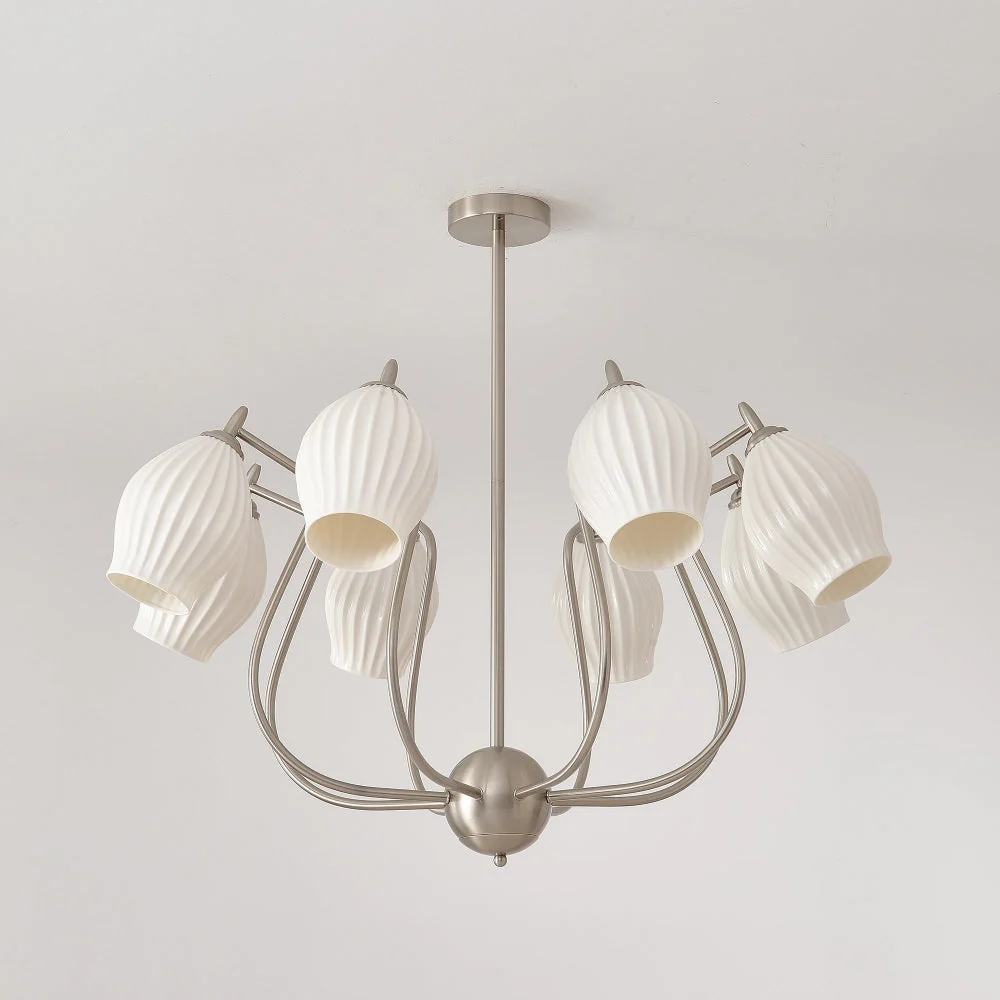 Modern Ceramics Flower shaped Warm Chandelier - Image 34