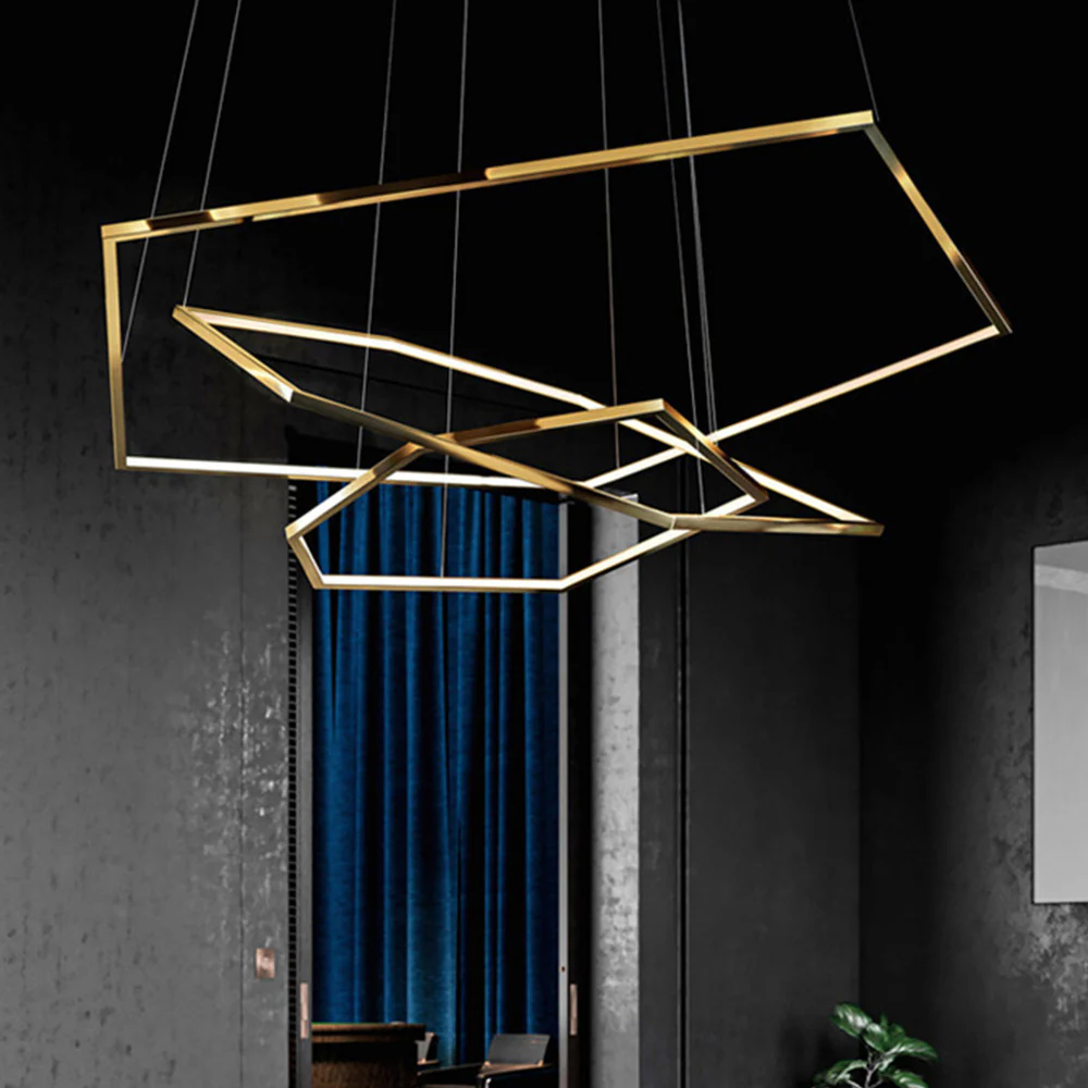 Modern Chic Geometric Polygon Pendant Light - Image 13