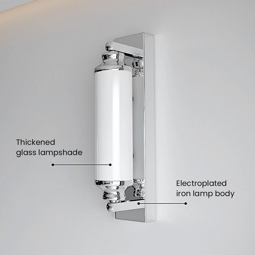 Modern Chrome Cylinder LED Wall Light - Image 12