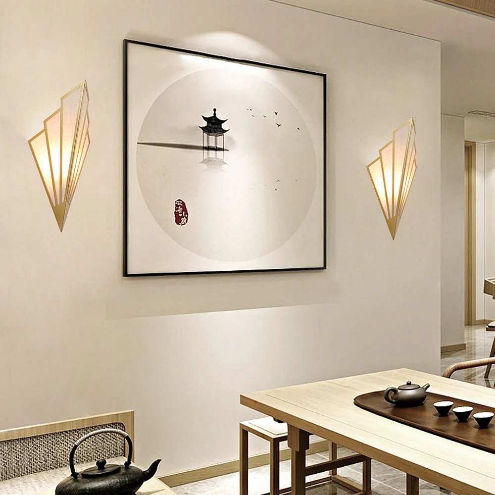 Modern Diamond Linen Wall LED Light - Image 5