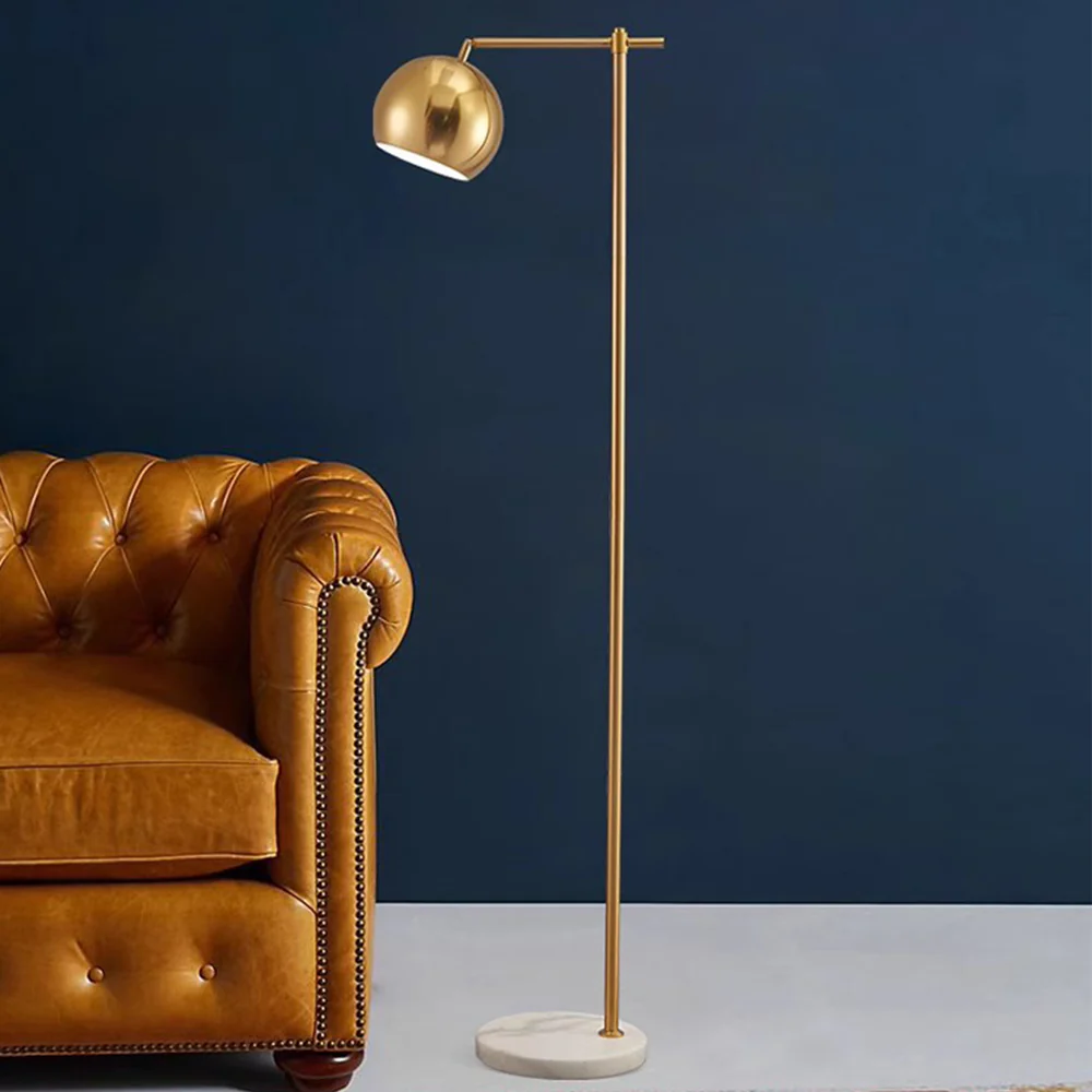 Modern Dome Metal Gold Floor Lamp - Image 12
