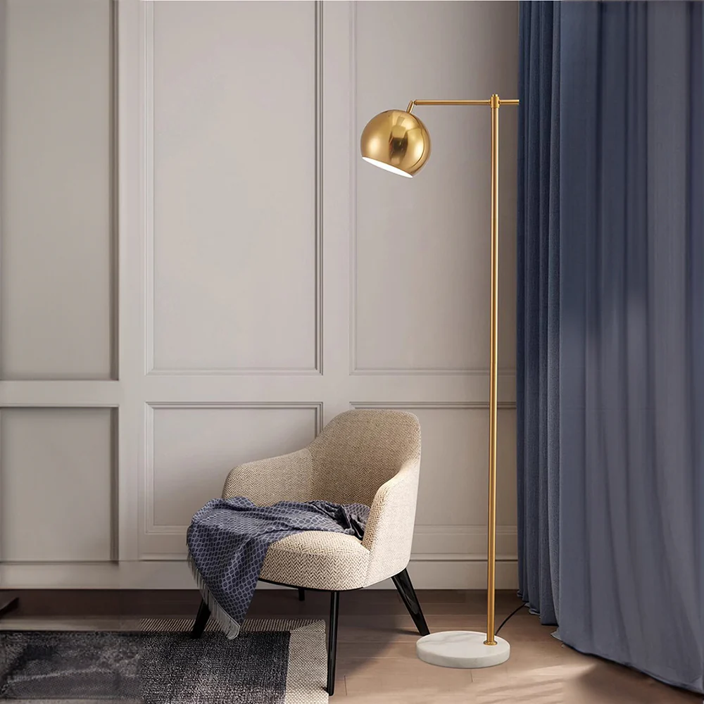 Modern Dome Metal Gold Floor Lamp - Image 7