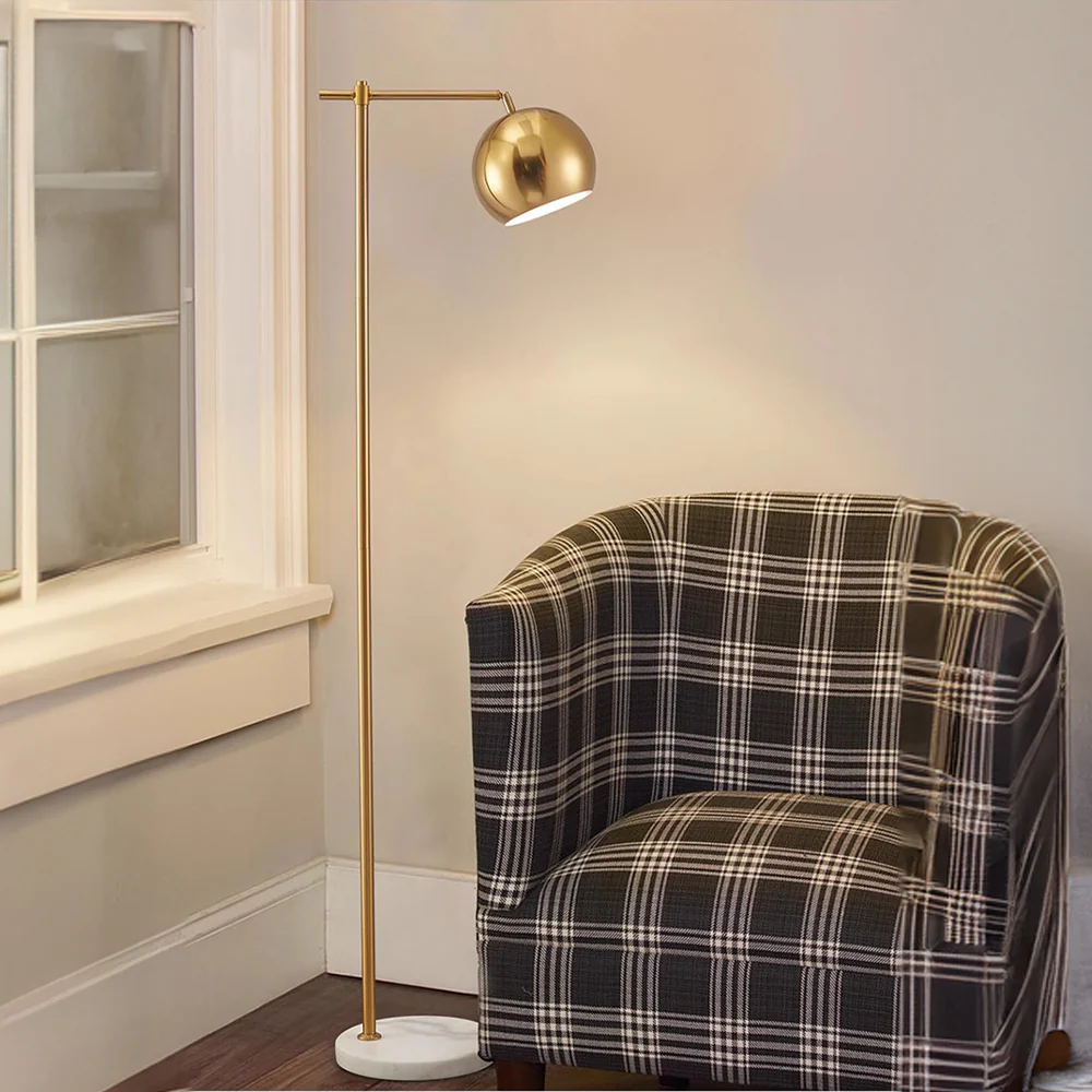 Modern Dome Metal Gold Floor Lamp - Image 8