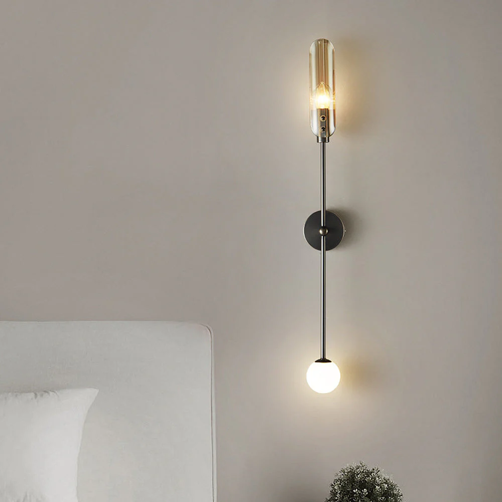 Modern Double Head Long Copper Wall Light - Image 2