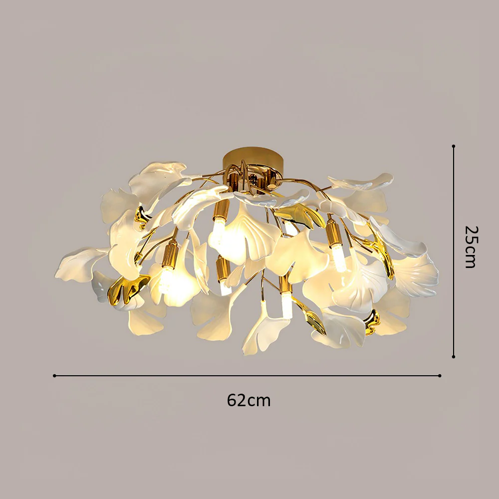 Modern Flower Petal White Ceiling Lamp - Image 19