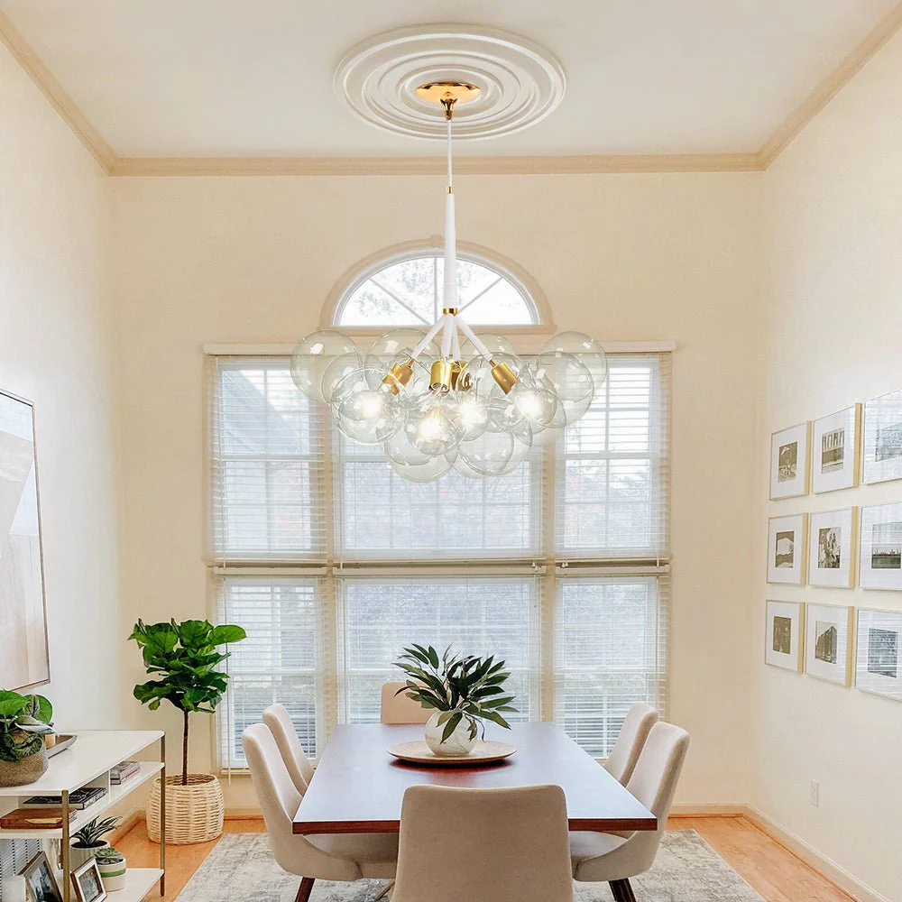 Large Glass Bubble Chandelier for Living Room - Image 2