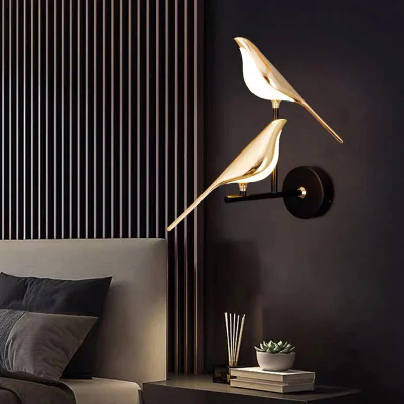 Modern Led Golden Bird Hallway Wall Light - Image 8
