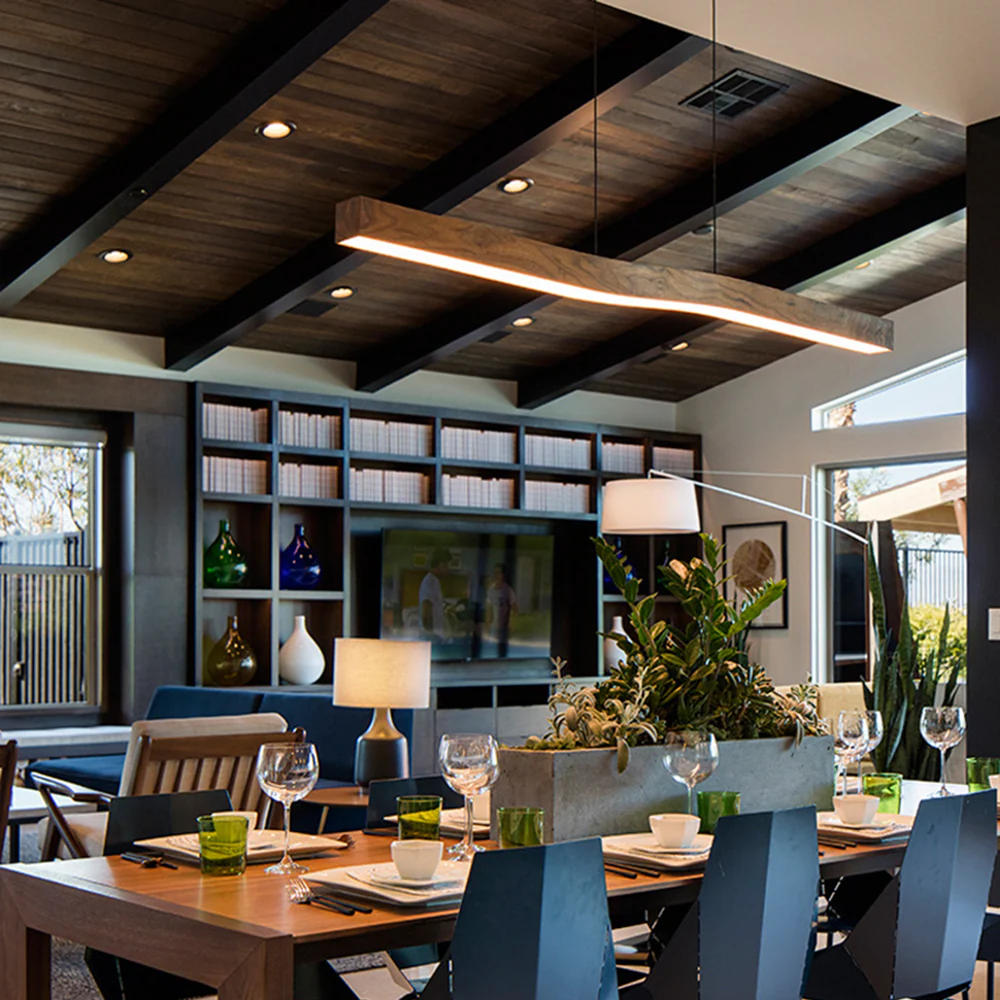 Modern LED Linear Pendant Light - Image 3