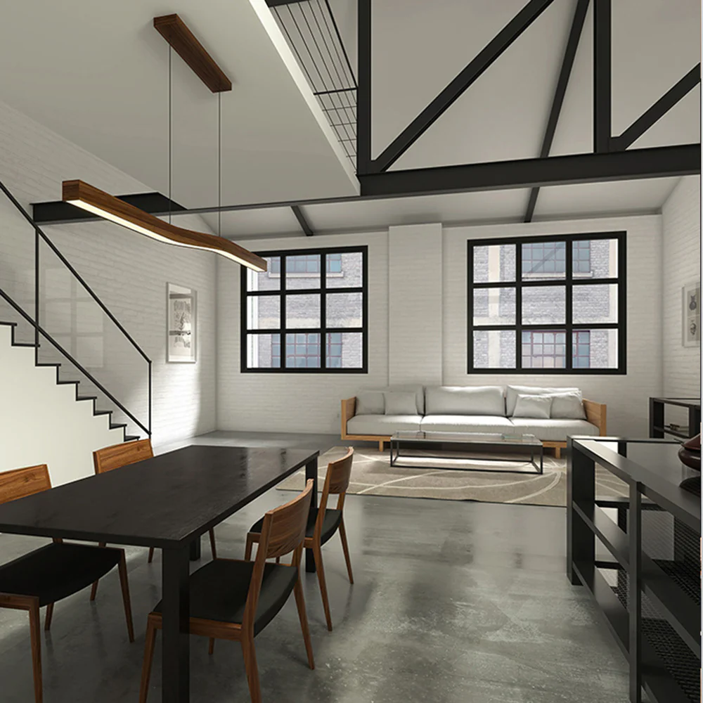 Modern LED Linear Pendant Light - Image 4