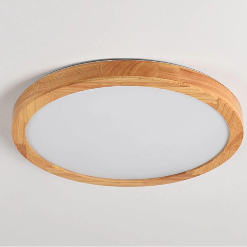 Geometric LED Solid Wood Bedroom Ceiling Light - Image 6