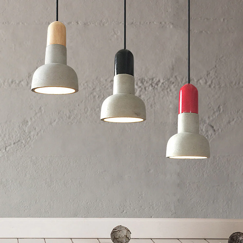 Modern Loft Concrete Stained Pendant Light - Image 6