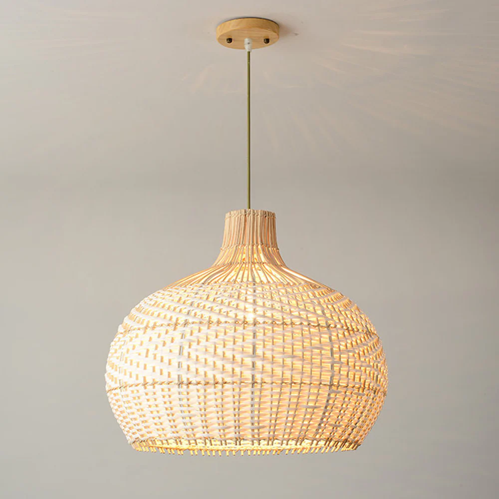 Modern Rattan Handwoven Pendant Light - Image 12