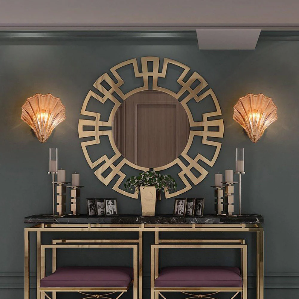 Modern Sea Shell Glass Wall Lamp - Image 4